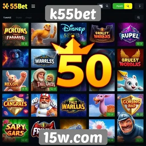 Análise da variedade de jogos disponíveis no k55bet