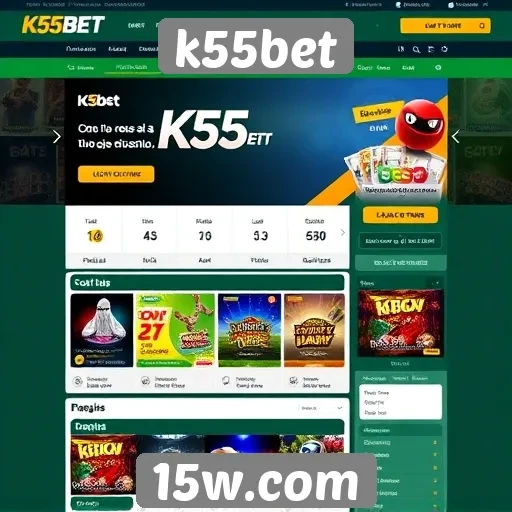 Facilidade de uso e navegação no site k55bet